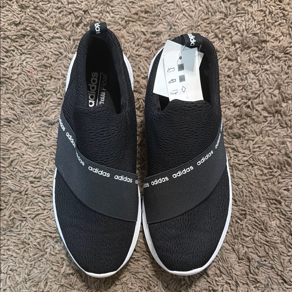 adidas Black Slip-On Athletic Sneakers